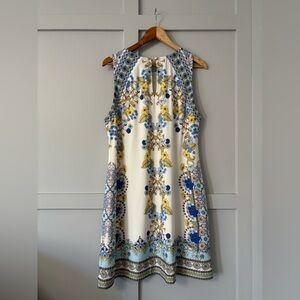💙 Hale Bob Mediterranean Floral Sleeveless Dress